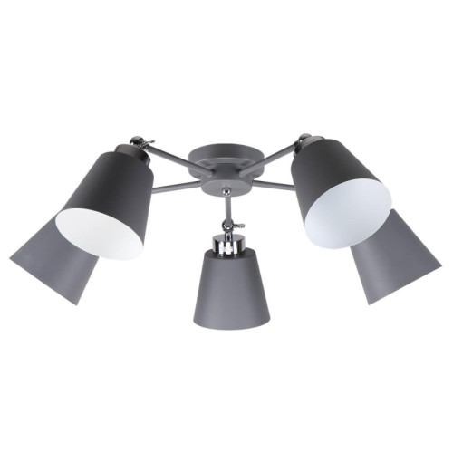 Потолочная люстра IMEX MD.9103-5-S GR+CH Потолочная люстра IMEX MD.9103-5-S GR+CH