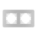 Рамка на 2 поста алюминиевая Arlight FRM-AKIRY-SFAL-2-SR 049737