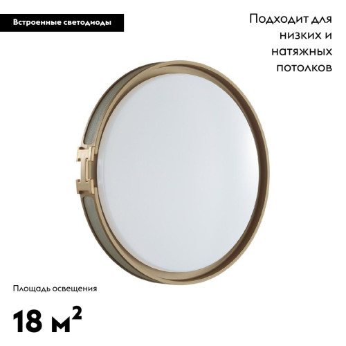 Настенно-потолочный светильник Sonex Favemo grey 7654/DL