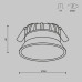Встраиваемый светильник Maytoni Technical Downlight Okno DL055-18W3-4-6K-W