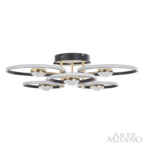 Потолочный светильник Arte Milano Ferrara 276140/6+6 BK/GD
