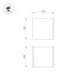 Уличный настенный светильник Arlight LGD-PERAN-WALL-S120x120-6W Warm3000 (Beige red, 0-80 deg, 230V) (IP65 Бетон) 061761