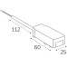 Коннектор питания для магнитного шинопровода Italline IT09-9025 black