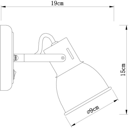 Спот Arte Lamp A1677AP-1GY