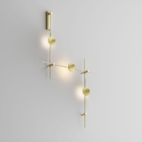 Готовая конструкция настенная прямая со светильниками Plato 3 шт. и блоком питания Maytoni Technical Flarity TFC-Flar-W01-BS