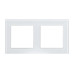 Рамка двухместная Arlight FRM-GLARE-GS-2-WH 043796
