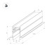 Шинопровод встраиваемый Arlight Mag-Track-4560-FDW-3000 034680