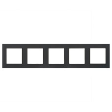 Рамка на 5 постов Arlight FRM-GLARE-GS-5-BK 043806