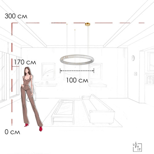 Подвесная люстра Loft IT Oslo 10407/1000