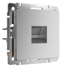 Розетка Ethernet RJ-45 Werkel cеребряный рифленый W1181009 4690389159886