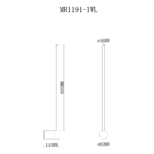 Настенный светильник MyFar Sunn MR1191-1WL