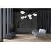 Подвесная люстра Lumina Deco Romina LDP 6037-6 WT+BK