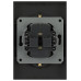 Розетка Эра Arktik 16-2107-05 без заземления двойная 2X2P 16А-250В антрацит Б0071685