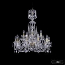 Подвесная люстра Bohemia Ivele Crystal 1402/10+5/240/XL-77 G