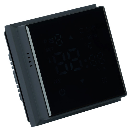 Терморегулятор Wi-Fi (механизм) Stekker Эмили RSW00-5119-05 250В 3500Вт черный уголь, soft touch 50377