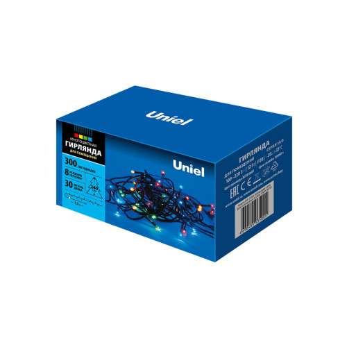 Светодиодная гирлянда Uniel (UL-00007311) разноцветный ULD-S3000-300/DGA Multi IP20
