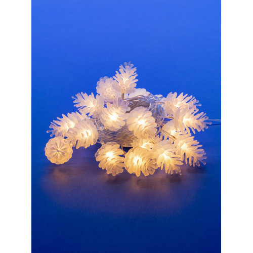 Светодиодная гирлянда (09582) Uniel шишки 220V белый ULD-S0280-020/DTA Warm White IP20 PINE CONES