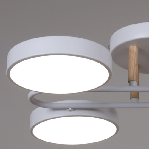 Потолочная люстра Reluce 03322-0.3-06 WH+WOOD