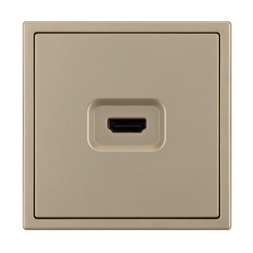 Механизм HDMI розетки Arlight SCT-NOBE-MHD1-SFPL-GD (Золотой песок) 061843