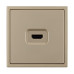 Механизм HDMI розетки Arlight SCT-NOBE-MHD1-SFPL-GD (Золотой песок) 061843