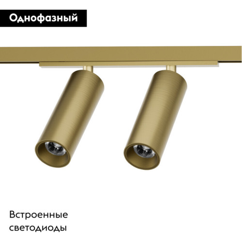 Трековый однофазный светильник Denkirs Shine spot DK5742-SB