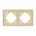 Рамка на 2 поста стеклянная Arlight FRM-OMALI-SFGS-2-GD 049711