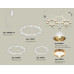 Комплект подвесного светильника Ambrella Light Techno Ring XR92082000 (A9208x3, C9241, C9236, C9236, N8144, N8124)