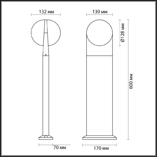 Ландшафтный светильник Odeon Light Tilda 6652/12GL