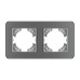 Рамка на 2 поста стеклянная Arlight FRM-OMALI-SFGS-2-GR 049710