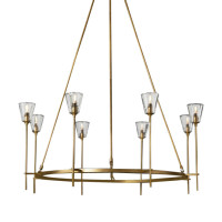 Подвесная люстра Delight Collection Torche De Verre 8614P/8 gold