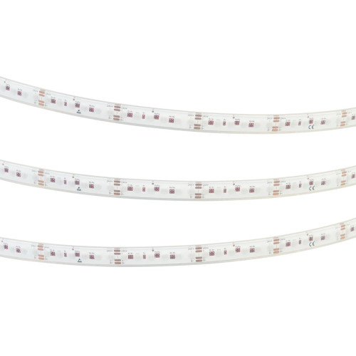 Светодиодная лента герметичная Arlight DOT-PFS-X120-12mm 24V RGB (14 W/m, IP68, 5m) (5 лет) 058096