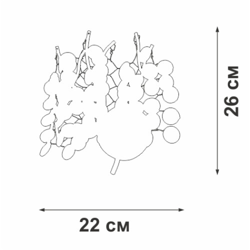 Настенный светильник Vitaluce V2832-1/2A