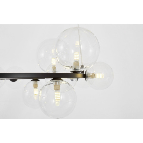 Подвесная люстра Lumina Deco LDP 7033-15 BK+CL