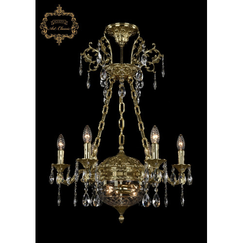 Подвесная люстра Art Classic 31.51.6.CK125SP.250SP.G.Sp.Clear.1B Подвесная люстра Art Classic 31.51.6.CK125SP.250SP.G.Sp.Clear.1B