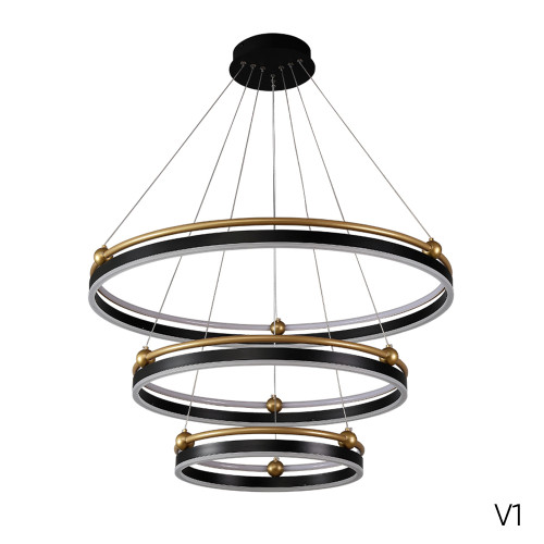 Подвесная люстра Crystal Lux FERNANDO SP158W LED BLACK/GOLD Подвесная люстра Crystal Lux FERNANDO SP158W LED BLACK/GOLD