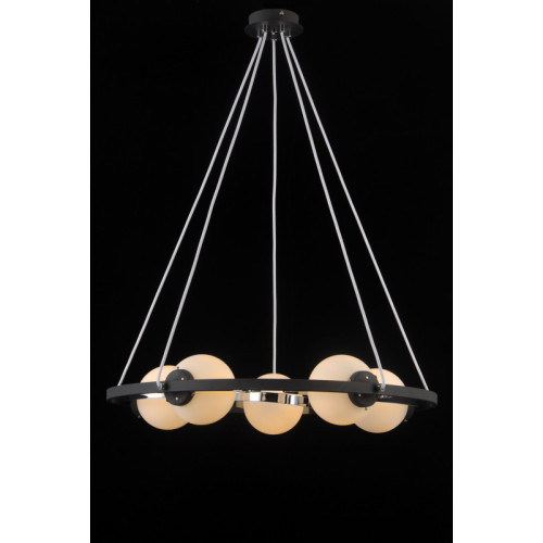 Подвесная люстра Natali Kovaltseva SPHERE 81020-5C SATIN BLACK
