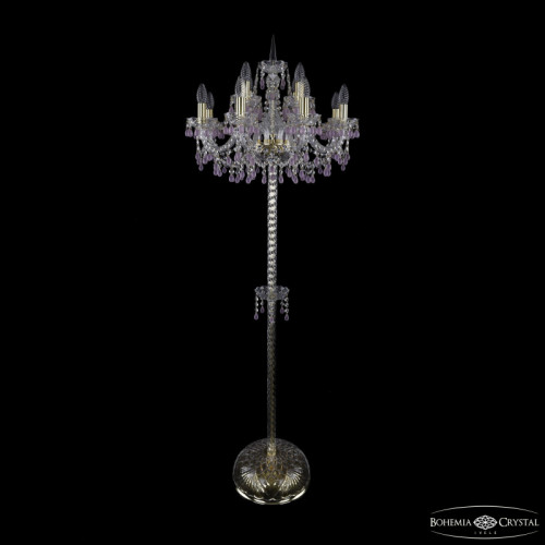 Торшер Bohemia Ivele Crystal 1410T2/8+4/195-165 G V7010