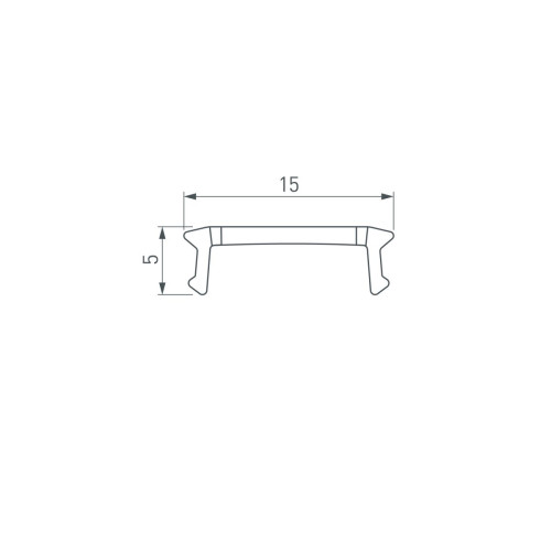 Экран Arlight LINE-2000 NARROW BLACK (Пластик) 058285