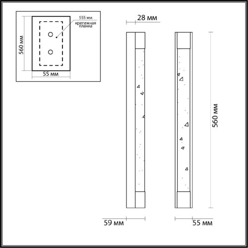 Настенный светильник Odeon Light Mirada 6681/12WL