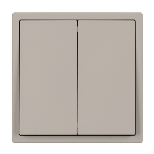 Механизм выключателя двухклавишный перекрёстный Arlight SWT-NOBE-MKX2-SFPL-CA (230V, 10A) (Кашемир) 061791