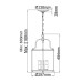 Подвесной светильник Hinkley Gentry HK-GENTRY-P-M-PW