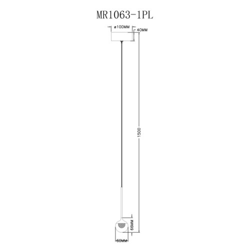 Подвесной светильник Myfar Kollins MR1063-1PL