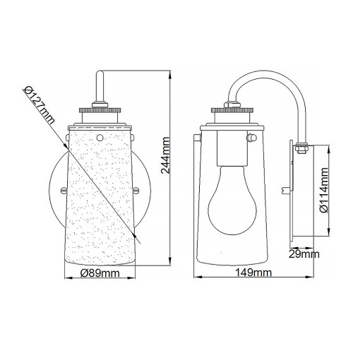 Бра Kichler QN-BRAELYN1-PC