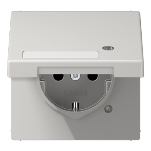 Розетка Schuko с крышкой Jung LS1520NAKLKOLG