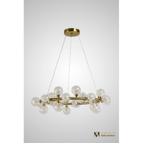 Подвесная люстра AM Group AM470 D500 POLISHED GOLD