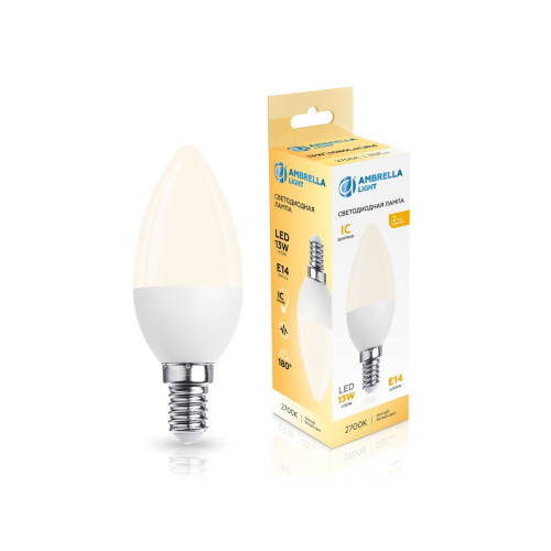 Светодиодная лампа Ambrella Light Bulbing E14 13W 2700K свеча 371313