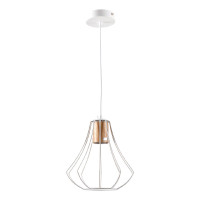 Подвесной светильник IMEX MD.9052-1-P-WH+WOOD