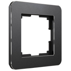 Рамка на 1 пост Werkel Platinum черный алюминий 4690389184420 W0012608