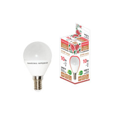 Лампа светодиодная TDM Electric Народная Е14 10W 3000K матовая SQ0340-1604