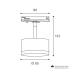 Трековый однофазный светильник Wolta Basic WTL-GX53/01B
